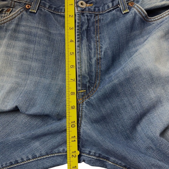 Lucky Brand Relaxed Bootleg Jeans Mens Size 38x34 Distressed Medium Wash - Picture 11 of 13